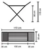 Stendibiancheria in resina resistente richiudibile Anteprima dell’immagine prodotto 3