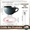 Grande tasse en céramique, 700 ml, bols à muesli (vert Voir les images du produit 5