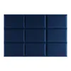 A dark blue upholstered wall panel with a grid pattern. Anteprima dell’immagine prodotto
