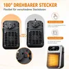 Steckdosenheizung 800W, Mini Keramik Heizlüfter mit Produktbild-Vorschau 2