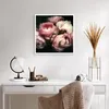 Poster - Poster ohne Rahmen - Pfingstrose Blume - 60x60 cm Produktbild-Vorschau 5