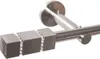 Gardinenstange Set Edelstahl Look Metall Ø 16mm zur Produktbild-Vorschau 1