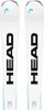 A pair of white skis with black and blue branding. Produktbild-Vorschau