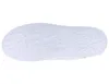 The sole of a white sneaker with various words embossed on it. Produktbild-Vorschau
