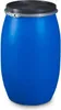 A blue plastic barrel with a black lid and a metal clamp. Náhled obrázku produktu