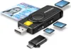 AXAGON Compact travel USB-A + USB-C contact Smart/ID card Anteprima dell’immagine prodotto 1