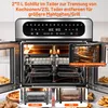 23L Heißluftfritteuse XXL, Mini Backofen 1/2-Zone Garen, Produktbild-Vorschau 5