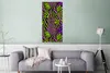 MuchoWow® Poster Tiermuster - Zebra - Neon - Lila 60x120 cm Produktbild-Vorschau 5
