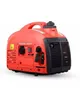 A red and black portable generator is shown against a white background. Produktbild-Vorschau