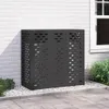 vidaXL Kryt klimatizace černý 110 x 50 x 105 cm ocelový Náhled obrázku produktu 2