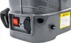 A close-up view of the control panel of a battery-powered sprayer, showing a switch, a socket, and a fuse holder. Produktbild-Vorschau