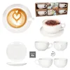 4er Set CREME Cappuccinotassen 200ml mit Untertassen Produktbild-Vorschau 4