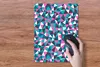 MuchoWow® Mauspad Mousepad Geometrie - Rosa - Blau - Weiß - Produktbild-Vorschau 4