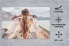 MuchoWow® Schreibtischunterlage Frau - Boot - Norwegen - Produktbild-Vorschau 2