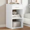 vidaXL Noční stolky 2 ks. Bílé 35x34x65 cm Materiál na bázi Náhled obrázku produktu 1