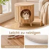 DOMKIET KATZE COSTWAY, rattanowy domek dla kota z Podgląd zdjęcia produktu 6