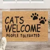 Zerbino Relaxdays in cocco, Cats Welcome, 40 x 60 cm, Anteprima dell’immagine prodotto 2