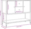 vidaXL Príborník Grey Sonoma 100x36x85 cm odvodený výrobok Náhľad obrázku produktu 8