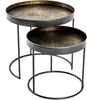 HAKU Beistelltisch Couchtisch 2er Set kupfer, schwarz - Produktbild-Vorschau 1