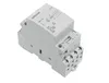 A close-up, angled view of a gray electrical relay on a white background. Produktbild-Vorschau
