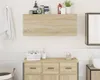 A bathroom vanity with a wall-mounted cabinet above it. Anteprima dell’immagine prodotto