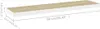 vidaXL Étagère suspendue aspect chêne et blanc 90x23,5x3,8 Voir les images du produit 12