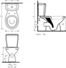 Stand-WC mit Taharetfunktion und waagerechtem Wandabgang Produktbild-Vorschau 6