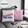 Trendation - Reserved For Papa Geschenk Deko-Kissen mit Produktbild-Vorschau 2