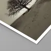 Poster - Poster ohne Rahmen - Baum Schnee Sepia - 40x50 cm Produktbild-Vorschau 2