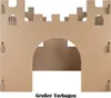 Kinder Spielhaus Burg Spielburg Pappe Bastelkarton Haus Produktbild-Vorschau 4