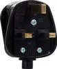 Steckeradapter Typ G (UK) BS-1363, Schwarz, mit Produktbild-Vorschau 1