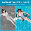 2dílná sada lehátek k bazénu – POOLYRA zelená + modrá Náhled obrázku produktu 3