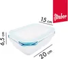 10 Stück Steuber Cloc Frischhaltedose aus Glas, 1000 ml, Produktbild-Vorschau 3