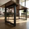 Esstisch Industrial 160x80x77cm, Nussbaum-Optik mit Produktbild-Vorschau 6
