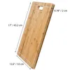 Holzschneidebrett mit Saftaufnahme 43x32cm für Küche Produktbild-Vorschau 3