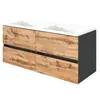 Doppelwaschtisch Mineralguss 120 cm LOUROSA-03 in Produktbild-Vorschau 1