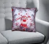 Kissenhülle mit Druckmotiv Elch mit roter Nase 40 x 40 cm Produktbild-Vorschau 2