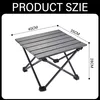 Campingtisch, leichter Falttisch aus Aluminium bis 15 kg Produktbild-Vorschau 5