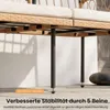 COSTWAY Gartenbank mit Tisch, Polyrattan Bank mit Kissen, Produktbild-Vorschau 7