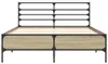 vidaXL Bettgestell Sonoma-Eiche 120x200 cm Holzwerkstoff Produktbild-Vorschau 4