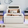 Merax Lits d'enfant 90x200cm, Lit voiture avec roues LED, Voir les images du produit 2