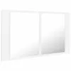A clean product shot of a white double mirror with a white frame. Náhľad obrázku produktu