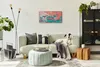Wandbild Leinwand Bilder mit Uhr Geräuschlos 60x30 Malerei Produktbild-Vorschau 4