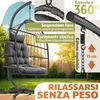 Poltrona sospesa ELONEO con struttura, comoda sedia a Anteprima dell’immagine prodotto 6