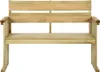 vidaXL: Banco de jardín de 121 cm, madera de pino tratada Vista previa de la imagen del producto 1