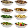 Servier schale Salat Antipasti Brot Obst Dessert Speise Produktbild-Vorschau 3