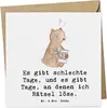 Mr. & Mrs. Panda doppelkarte Bär Rätsel lösen - Weiß - Produktbild-Vorschau 1