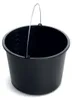 A black bucket with a metal handle is shown against a white background. Náhľad obrázku produktu