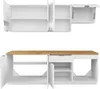 Küchenmöbel-Set - 200 cm - 6 Elemente - Weiß und Natur - Produktbild-Vorschau 4