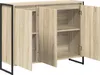 vidaXL Seitenschrank Sonoma 96,5 x 30 x 75 cm Holzwerkstoff Produktbild-Vorschau 5